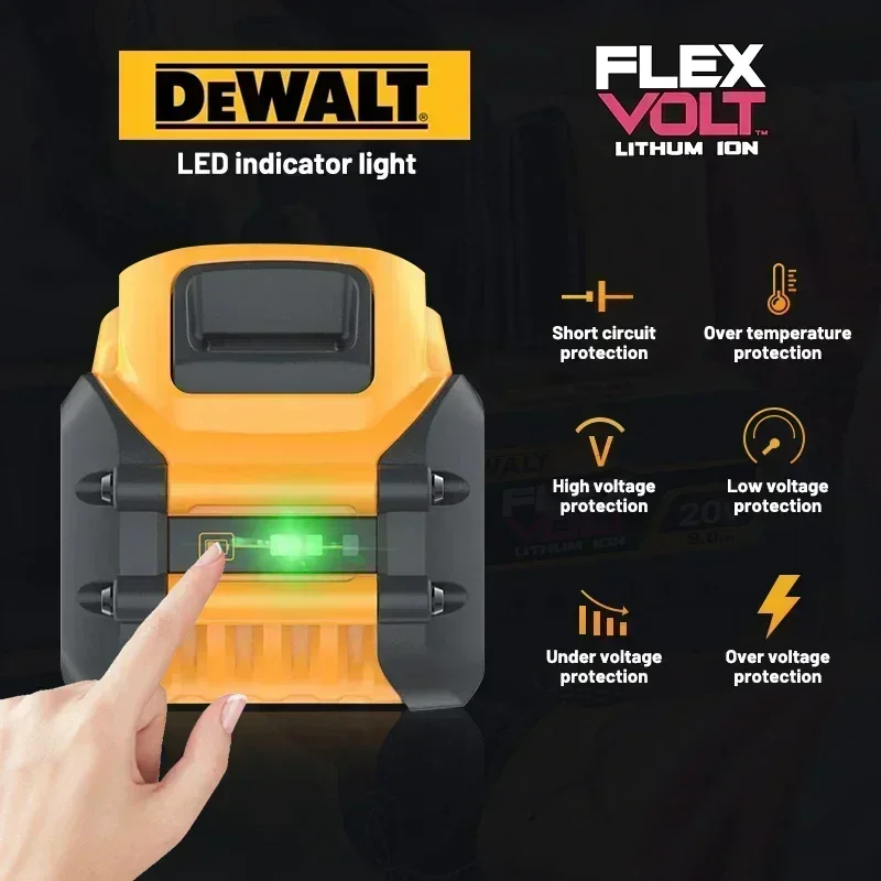 DeWalt DCB206 60V 9.0Ah Battery | High-Capacity Power Tool Replacement for DCB200/DCB205 - Thumbnail 2