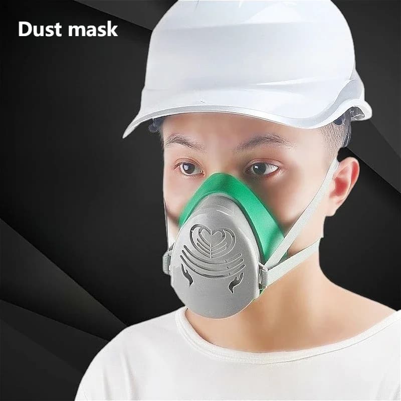 Half Face Respirator | Reusable Dust Mask for Painting, Sanding & DIY | P2 Filter Protection - Thumbnail 2