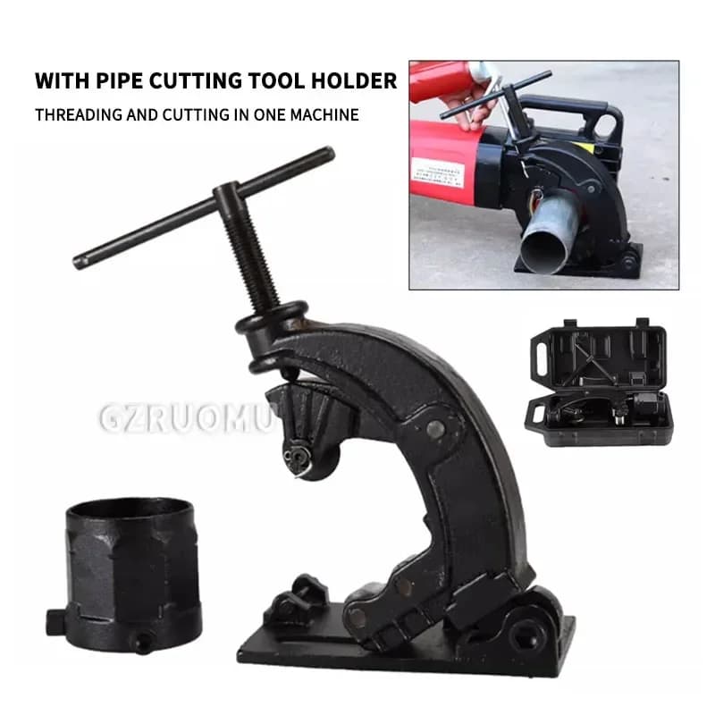 Hand-Held Pipe Threader | 2300W Heavy-Duty Power | Portable Galvanized Pipe Threading Tool - Thumbnail 5