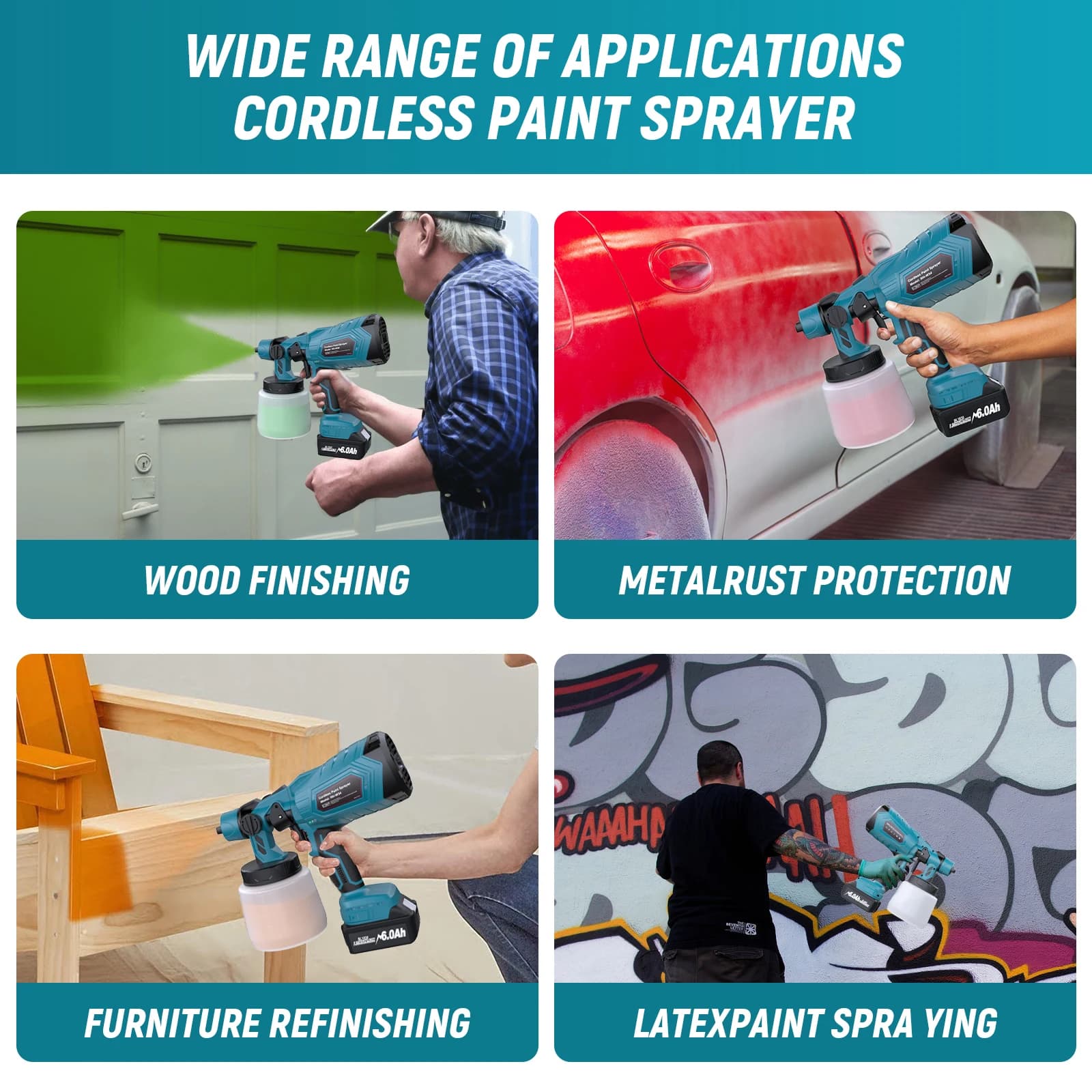 Makita 18V Cordless HVLP Paint Sprayer | Professional Finish for Furniture & Interior Projects - Thumbnail 6