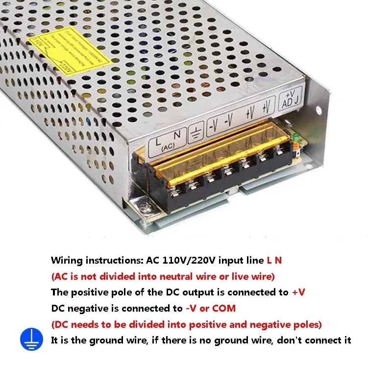 AC-DC Switching Power Supply | 5V-36V Output | 1A-30A High Current | Industrial-Grade SMPS - Thumbnail 4