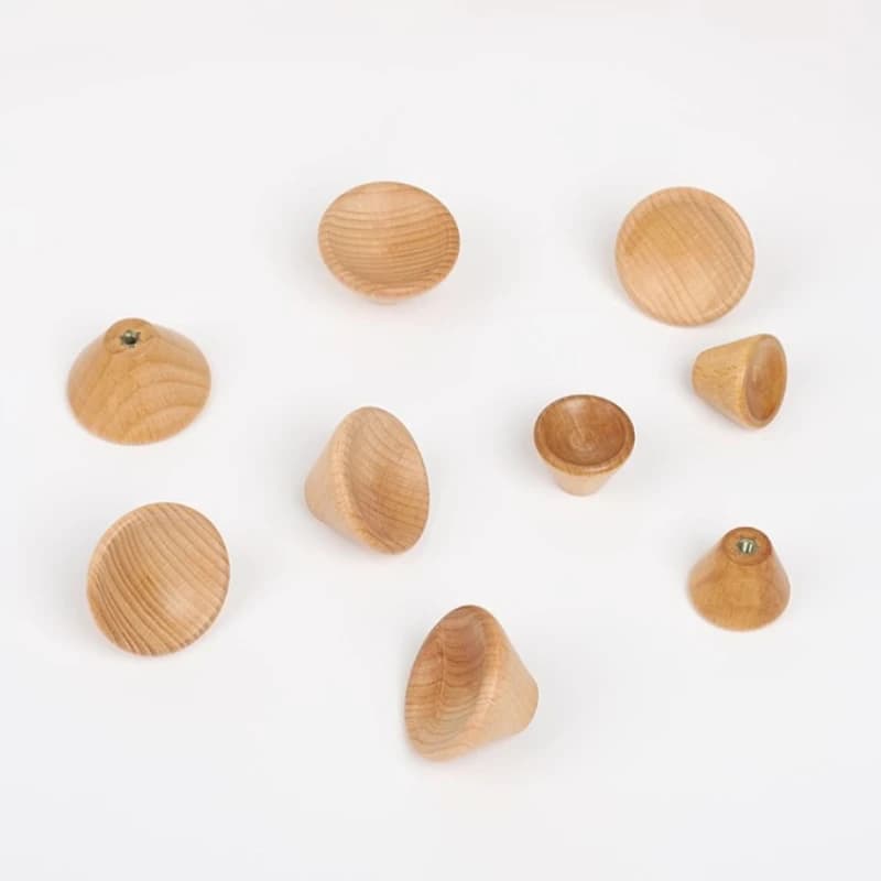 Beech Wood Cabinet Handles | Natural Nordic Style | Kitchen & Wardrobe Pulls - Thumbnail 4
