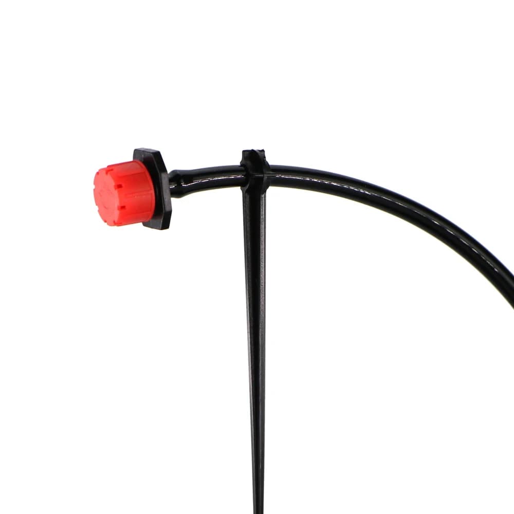 Premium garden drip irrigation kit with barbed tees, crosses, plugs, and adaptors for 1/4-inch tubing, perfect for custom watering systems.