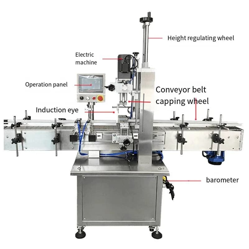 Rotary Bottle Capping Machine | Automatic Can & Jar Sealer | Electric Capper - Thumbnail 4