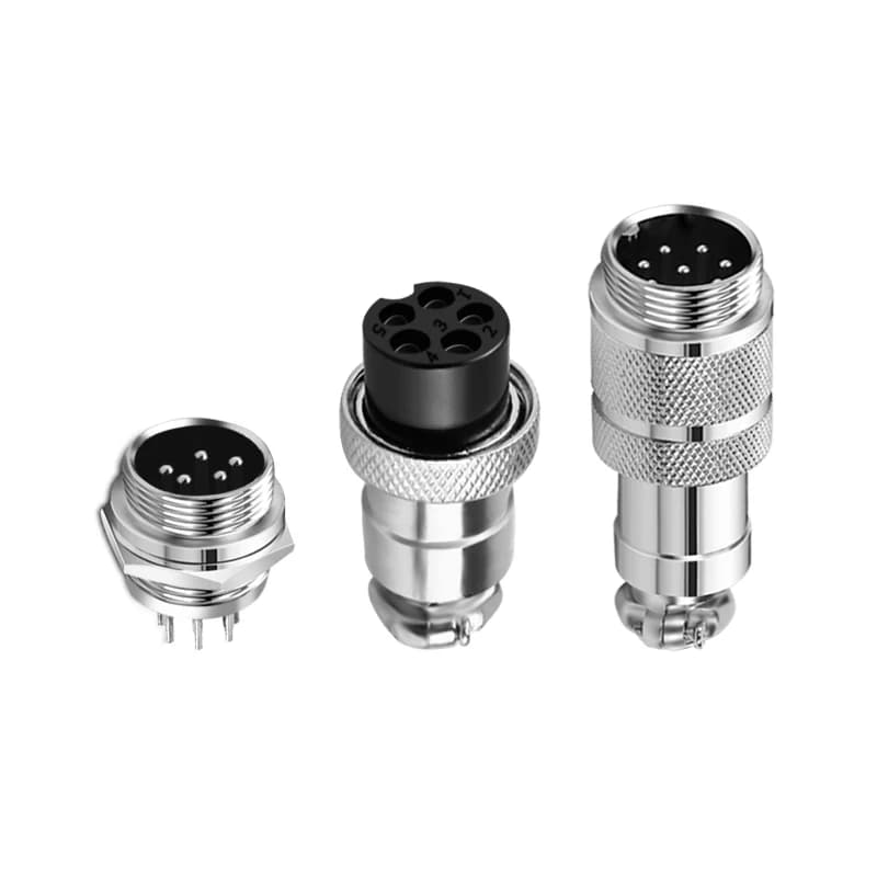 Aviation Circular Connectors | 2-15 Pin Male & Female Plugs | Professional-Grade Docking Sockets - Thumbnail 3