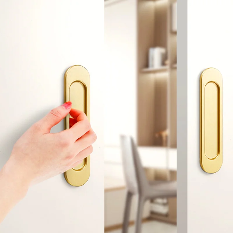 Self-Adhesive Sliding Door Handles | Punch-Free Installation | Glass Window & Kitchen Pulls - Thumbnail 2