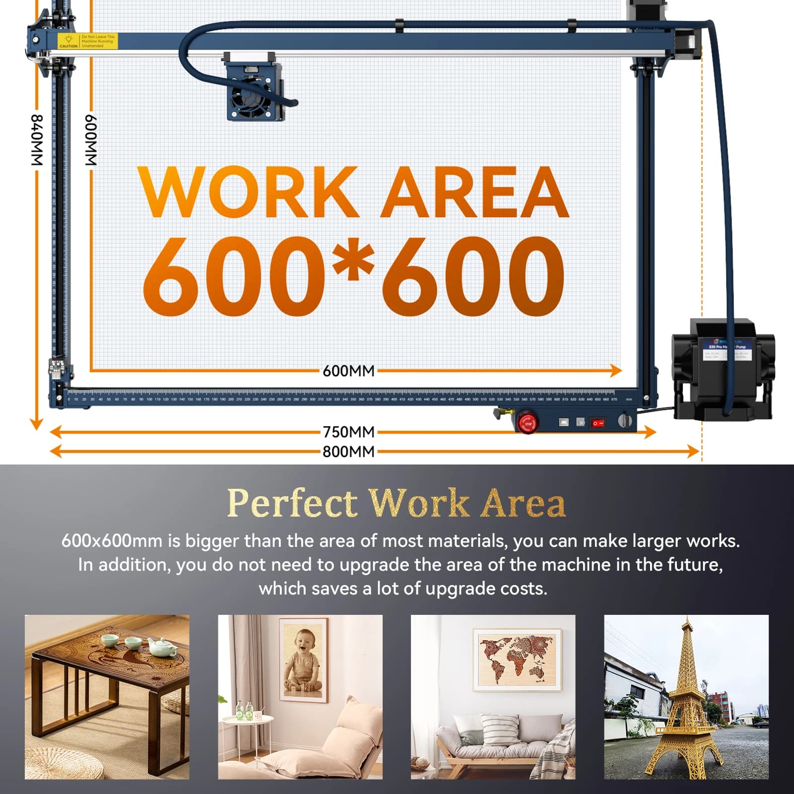 11W Laser Engraver & Cutter | High-Precision for Wood & Metal | S30 Ultra Model - Thumbnail 3