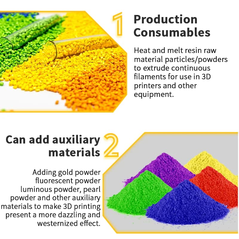 Desktop 3D Filament Maker | Professional-Grade Extruder | 1.75mm, 2.85mm & 3mm Nozzles - Thumbnail 6