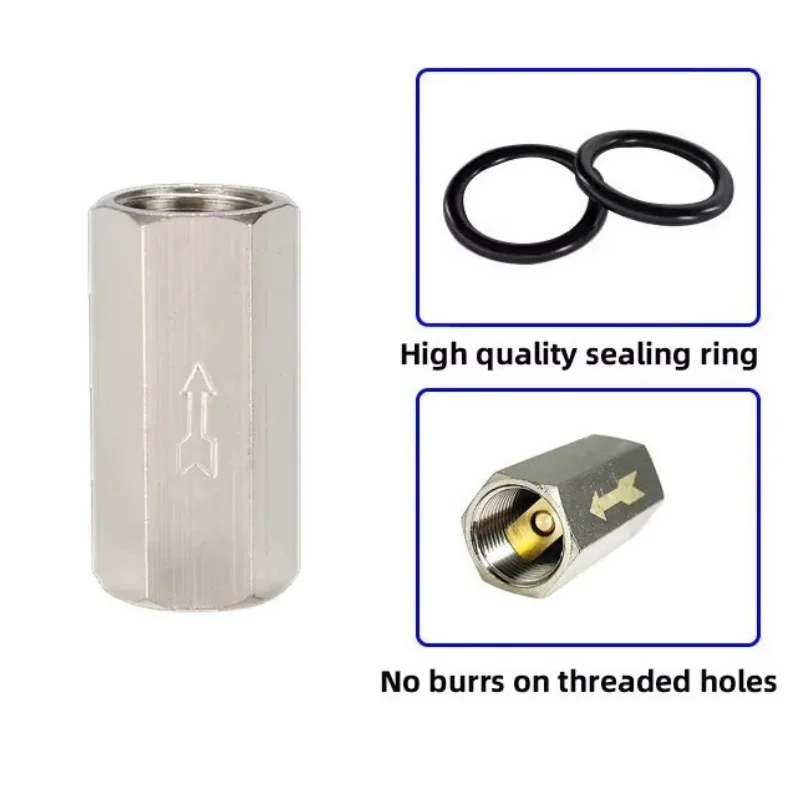 One-Way Check Valve | 6mm to 12mm Air & Gas Hose Connector | Pneumatic Flow Control - Thumbnail 3