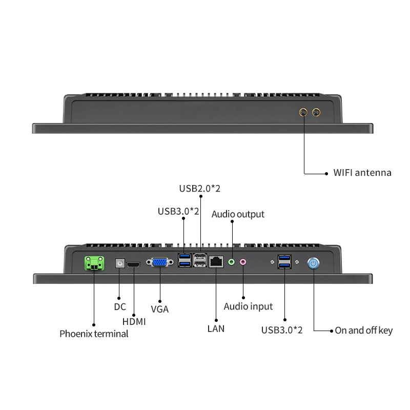 13.3 All-in-One Touchscreen PC | VESA Mountable | Windows 10/11 Compatible Industrial Panel - Thumbnail 6