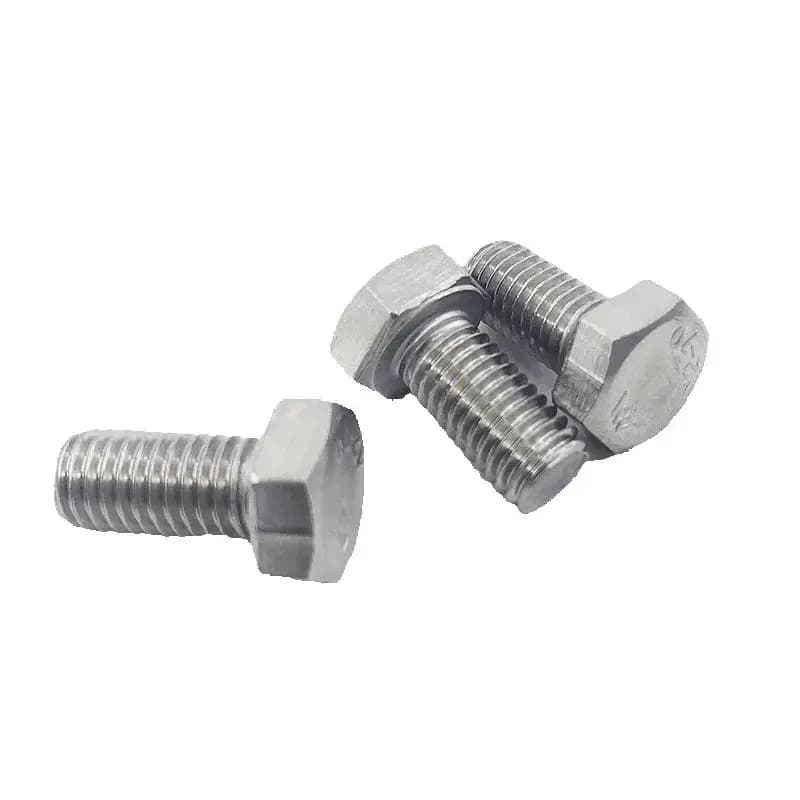304 Stainless Hex Bolts | M3-M12 Full Thread Cap Screws | DIN933 GB5783 Standard - Thumbnail 2