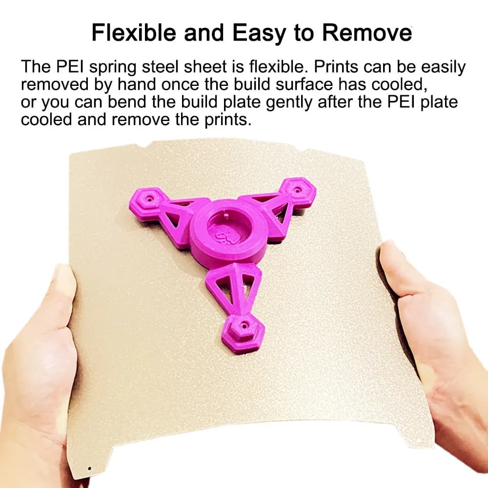 PEI Build Plate | 235x235mm Double-Sided Spring Steel Sheet for Ender 3D Printers - Thumbnail 5