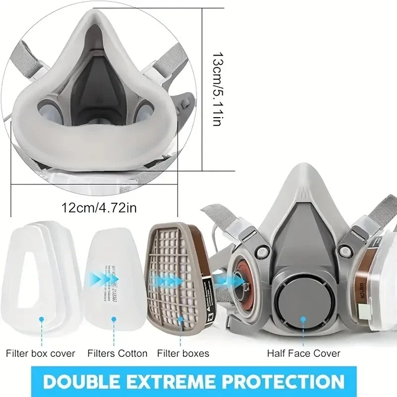 Half Face Respirator | 6200 Series | Chemical & Organic Vapor Protection - Thumbnail 2