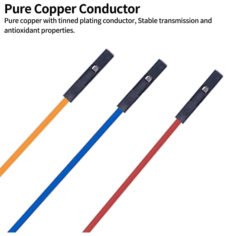 Solderless Jumper Wire Kit | 20-Piece Dupont Connectors | 26AWG Copper for Arduino & Breadboards - Thumbnail 5