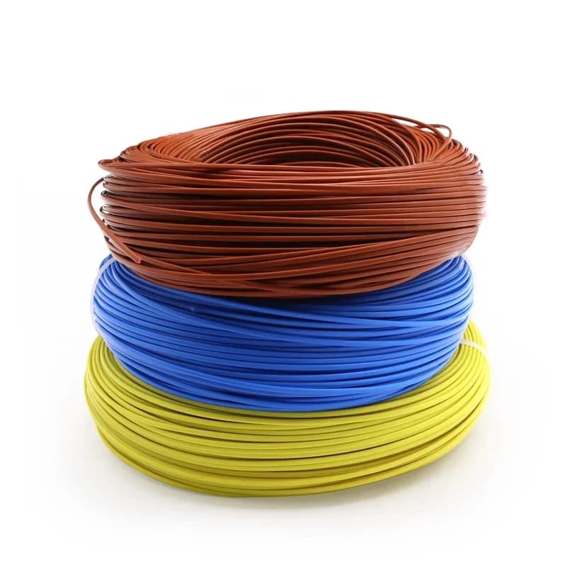 K J T Type Thermocouple Wire with PTFE insulation, available in 2M to 100M lengths for high-temperature industrial sensor applications.