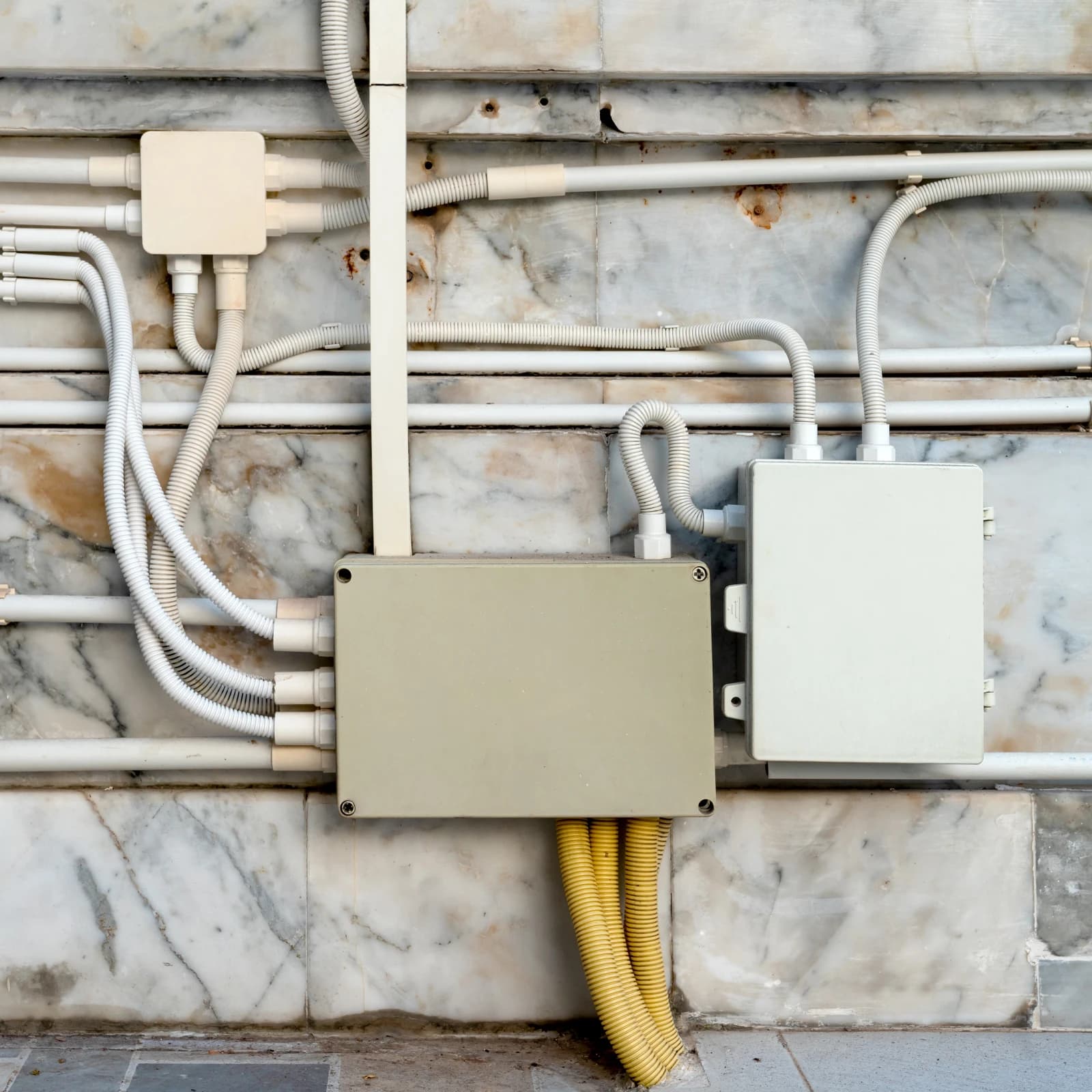 Electrical Junction Box Set | 4-Piece ABS Enclosure Kit | Dustproof & Secure Wiring Solution - Thumbnail 4