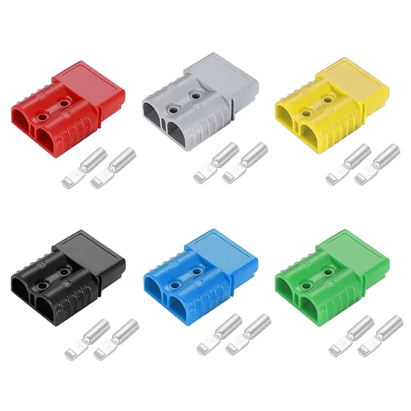 Heavy-Duty Anderson Connectors | High-Current 50A-350A Plugs | Silver-Plated Copper Contacts - Thumbnail 6