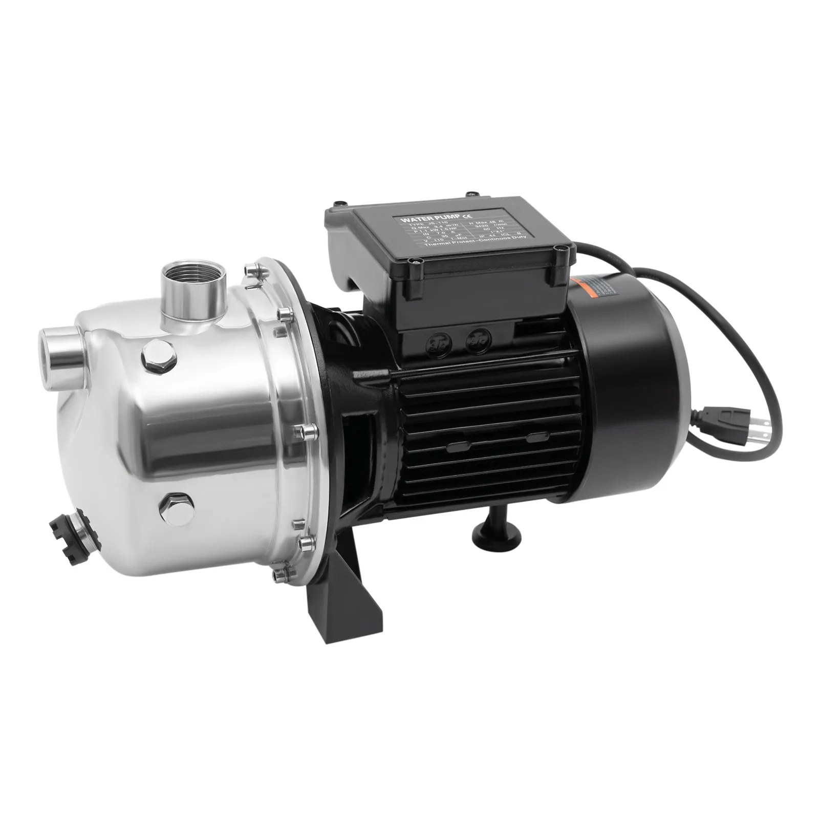 1.5HP Garden Jet Pump | 115V Shallow Well Sprinkler Booster | Lawn Irrigation & Lake Fountain - Thumbnail 4