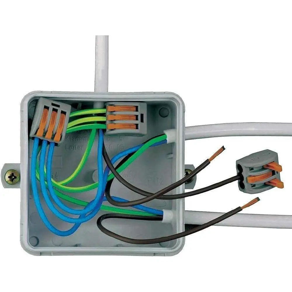 Lever-Acting Wire Connector Kit | 50-Piece Set | 28-12 AWG | Quick-Splice Electrical Terminals - Thumbnail 4