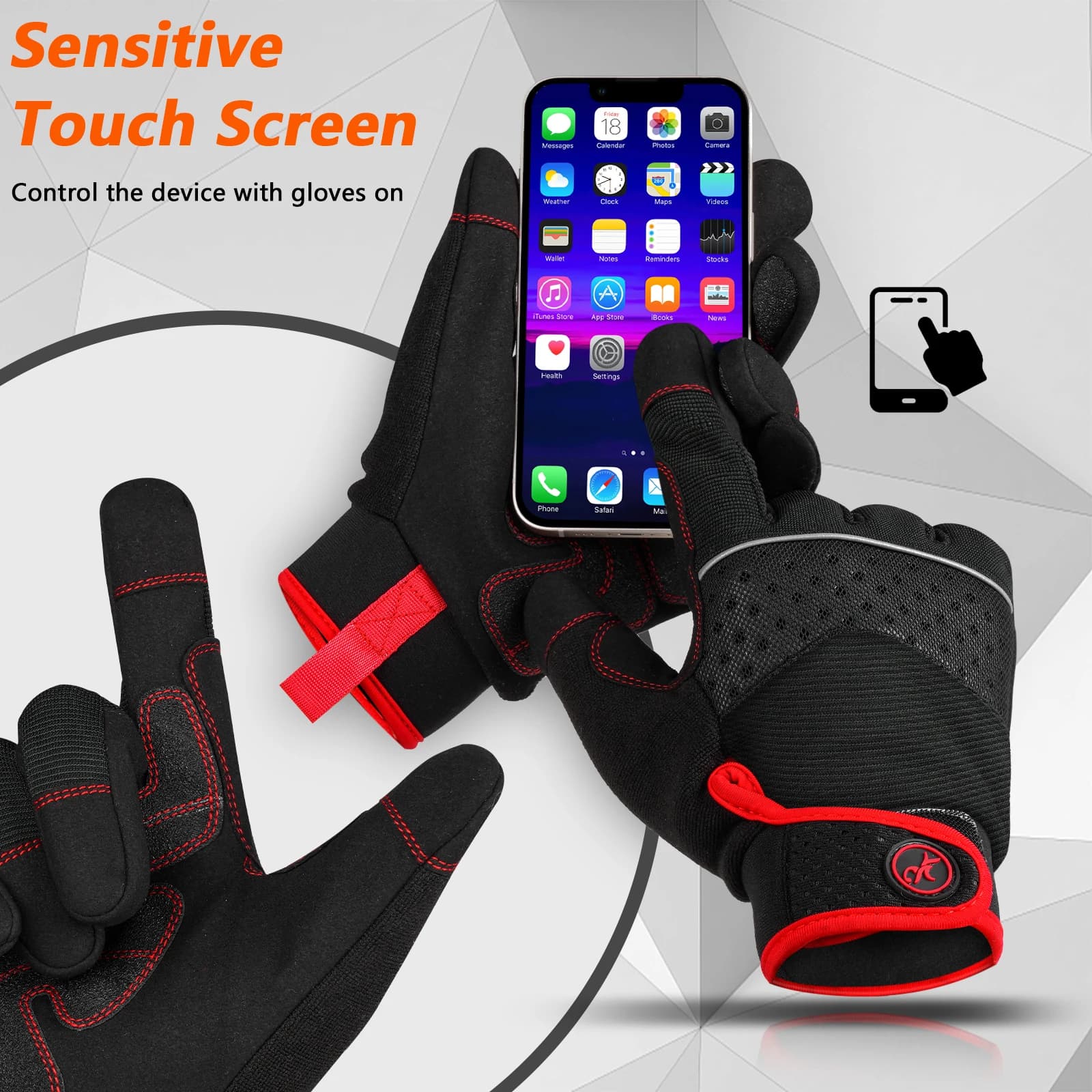 Work Gloves | High Dexterity & Touch Screen Compatible | Multipurpose Grip Performance - Thumbnail 2
