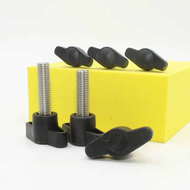 Steel T-Handle Screws | M4 M5 M6 M8 Sizes | Bakelite Hand Knob for Tightening - Thumbnail 3
