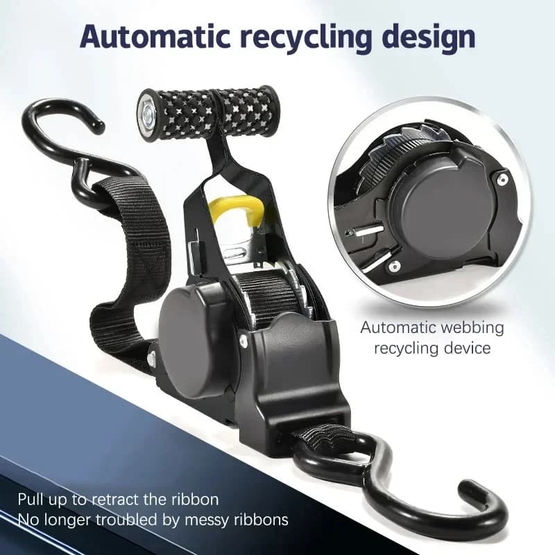 Strap Load Binder | 1-Inch Webbing | For Motorcycle & Cargo - Thumbnail 4