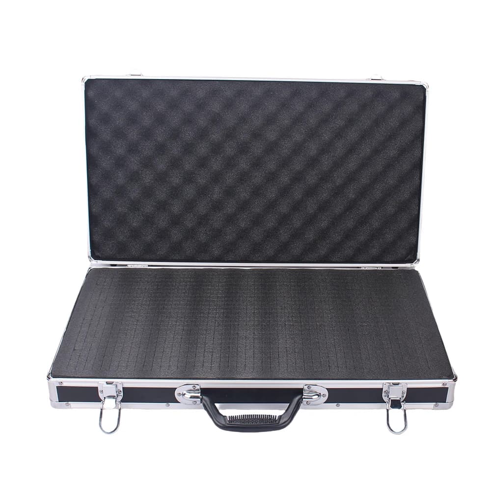 Capacity Aluminum Toolbox | 58x32x8.5cm Pro Equipment Case | Heavy-Duty Portable Mechanic Suitcase - Thumbnail 5