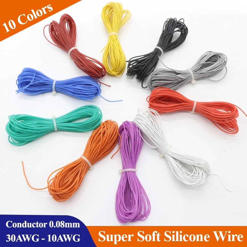 Flexible Silicone Wire | 10-30 AWG Copper Cable for LED Lighting & DIY Projects - Thumbnail 2