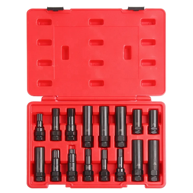 16Pc Wheel Lock Removal Kit | Master Lock Nut Key Set | Automotive Lug Nut Tool - Thumbnail 3
