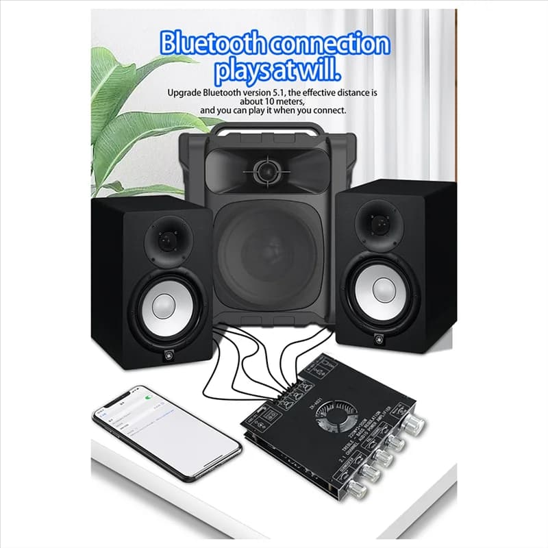 2.1 Channel Power Amplifier Board | TPA3255 | 220W+350W | Bluetooth & Subwoofer Output - Thumbnail 6