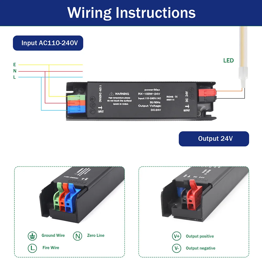 Ultra Thin Lighting Transformers 110V 220V to 12V 24V 60W 100W 200W 300W 400W For CCTV LED Strip Power Supply Adapter Driver - Thumbnail 4