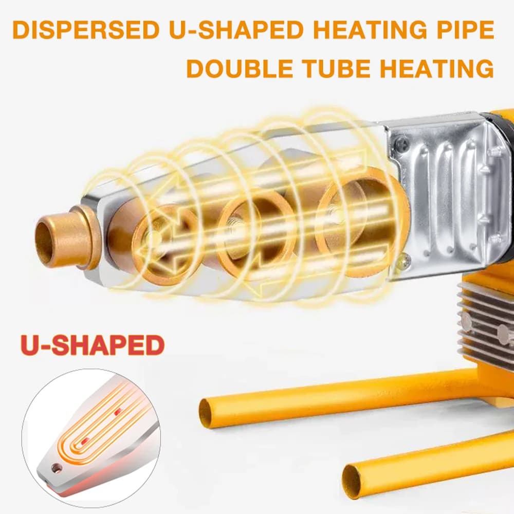 Plastic Pipe Welder | 800W-1000W 220V | PPR, PE, PP Fusion Tool for Home Plumbing - Thumbnail 4