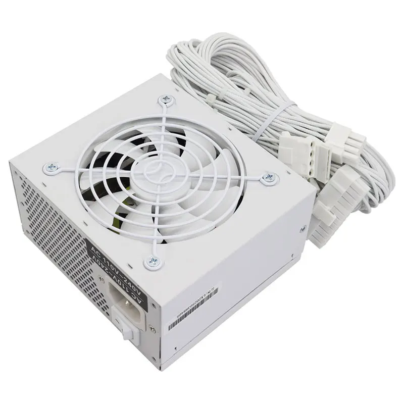 Modular 500W Power Supply | Premium White PSU for Mini-ITX & Small Form Factor Gaming PCs - Thumbnail 5