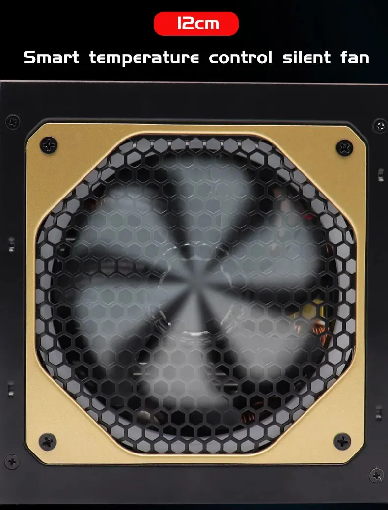 1000W 80 Plus Gold Fully Modular ATX Power Supply | Active PFC | Dual CPU & GPU Ready - Thumbnail 6