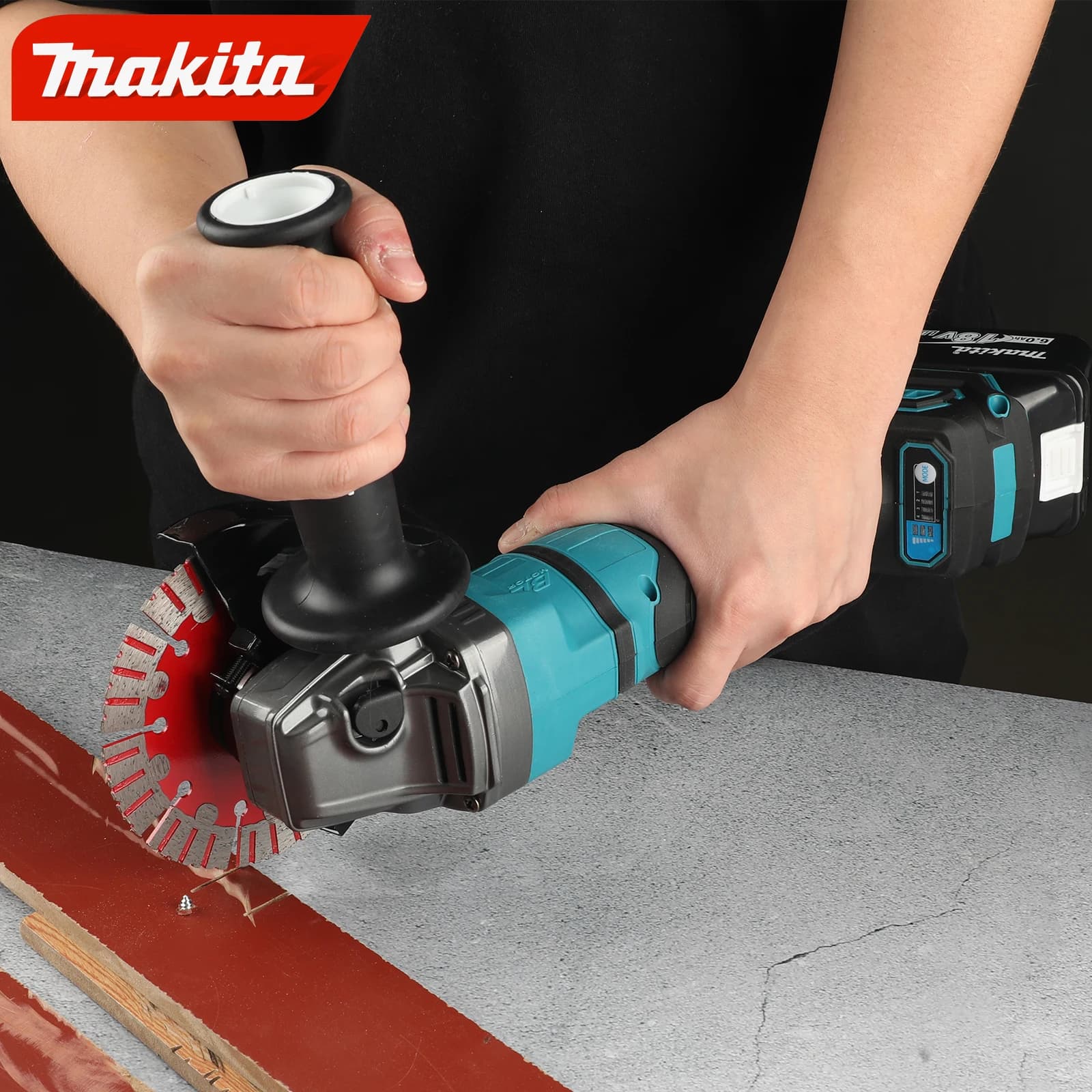 Makita GA050G Brushless Cordless Angle Grinder | High-Power Professional Tool | Portable & Lightweight - Thumbnail 3