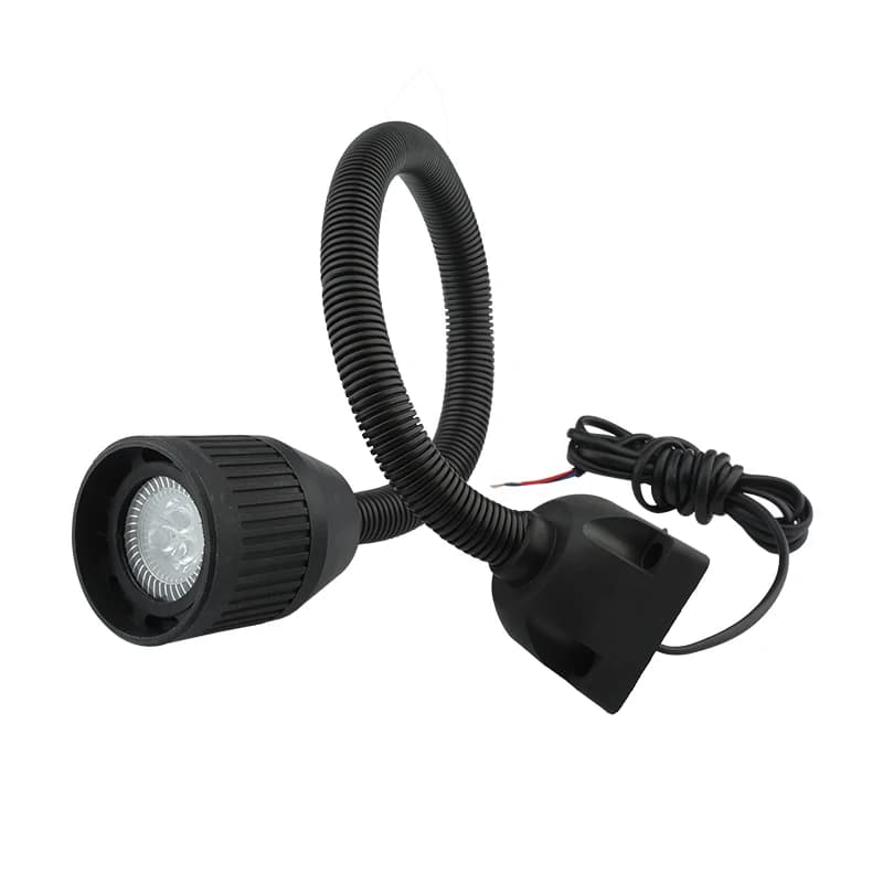 Flexible Gooseneck Work Light | 220V/24V LED Machine Lamp for Lathes & Milling - Thumbnail 4