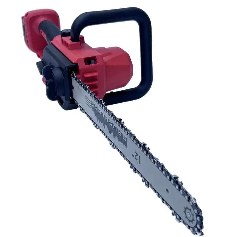 High-Power 18V Cordless Chainsaw | 12-Inch Brushless Auto-Oiler | Wood Cutting Electric Power Tool - Thumbnail 4