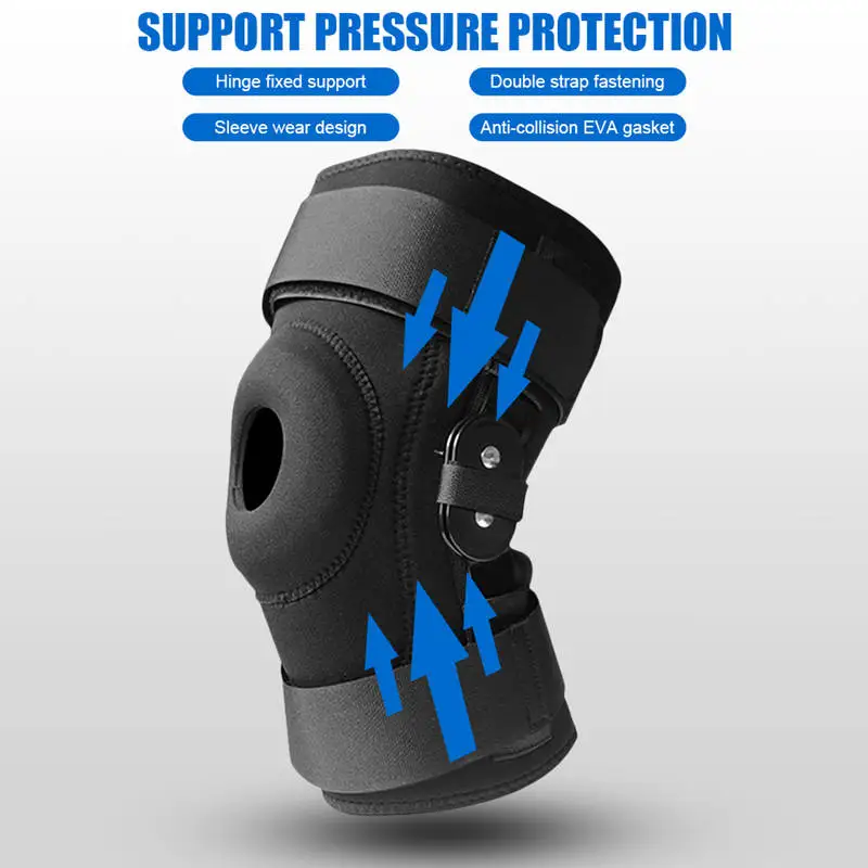 Hinged Knee Brace with Gel Patella Support | Stabilizes ACL, Meniscus & Arthritis Pain Relief - Thumbnail 4