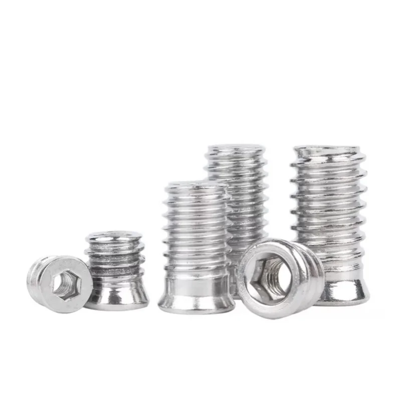 304 Stainless Insert Nuts | Hex Drive for Wood Furniture | M4 M5 M6 M8 - Thumbnail 6