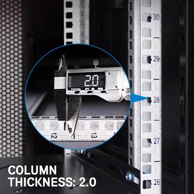 22U Server Rack Cabinet | 19-Inch Network & Data Center Rack for Switches & Routers - Thumbnail 4