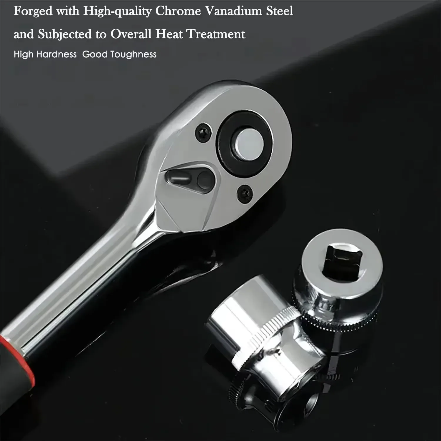 12-Piece Bike & Motorcycle Tool Kit | Socket Wrench Set | Compact Multitool for Bicycle & Auto Repair - Thumbnail 4