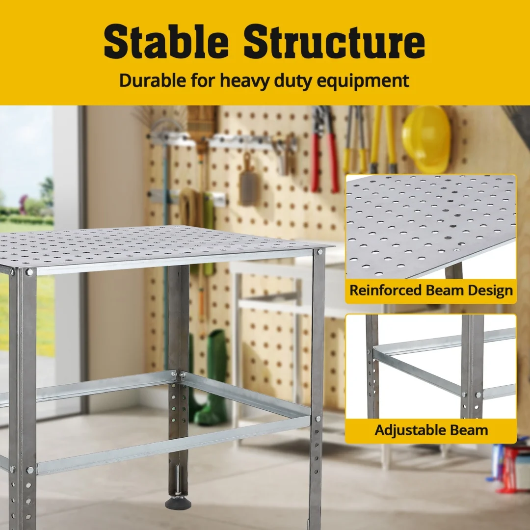 Welding Table | 36 Heavy-Duty Steel Workbench | Precision Fabrication & Assembly - Thumbnail 5