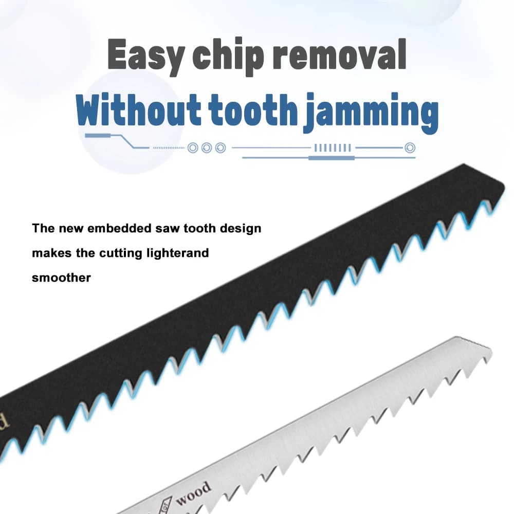 Professional T-Shank Jigsaw Blade Set | Multi-Material Cutting for Wood, Plastic & Metal | Bosch/DeWalt/Makita Compatible - Thumbnail 3