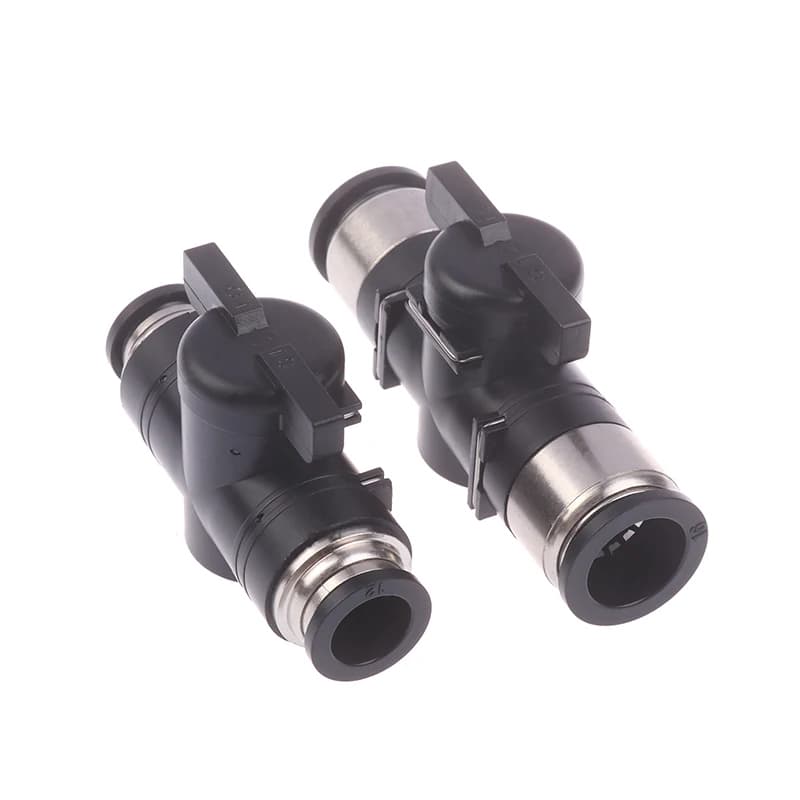 Push-to-Connect Air Fittings Kit | 4mm to 16mm Sizes | Quick-Release Pneumatic Hose Connectors - Thumbnail 2