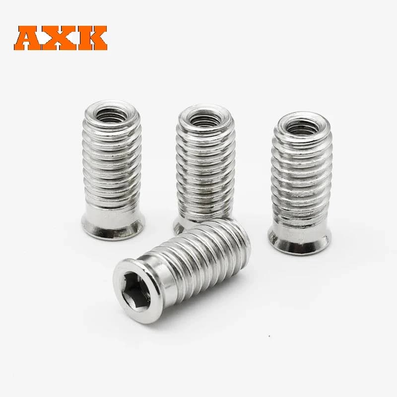 304 Stainless Steel Insert Nuts | M3-M10 Hex Socket Drive | A2-70 Threaded for Wood Furniture - Thumbnail 3