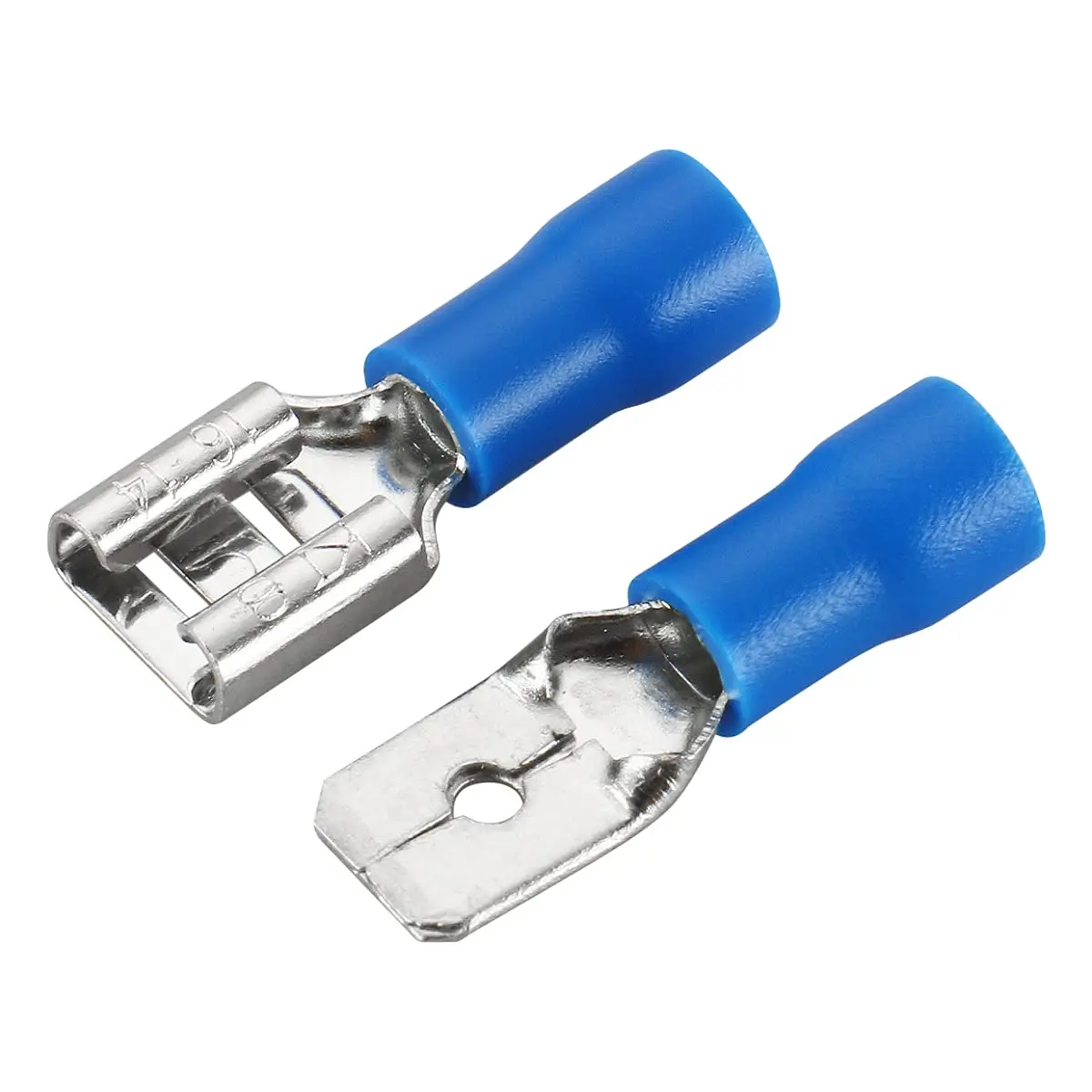 Spade Terminal Kit | 100-Piece Insulated Wire Connectors | Secure Crimp & Plug Connections - Thumbnail 3