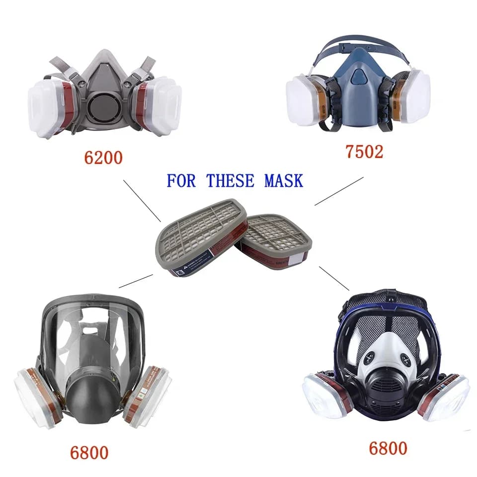 Respirator Filter Set | 5N11 Cartridges for 3M 6200 & 7502 Masks | Dust & Chemical Protection - Thumbnail 5