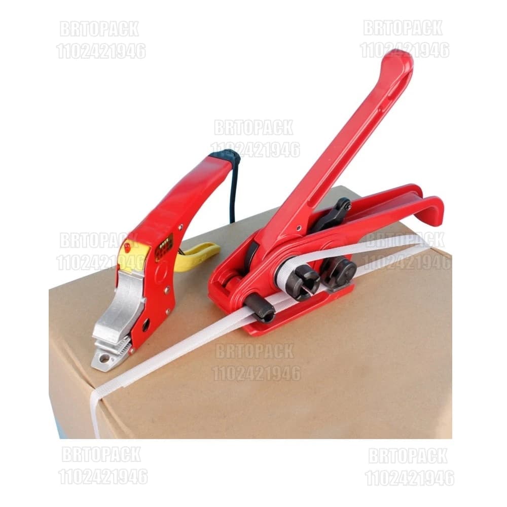 Handheld Strapping Tool | Manual Tensioner & Electric Seal Welder for Carton Banding - Thumbnail 2