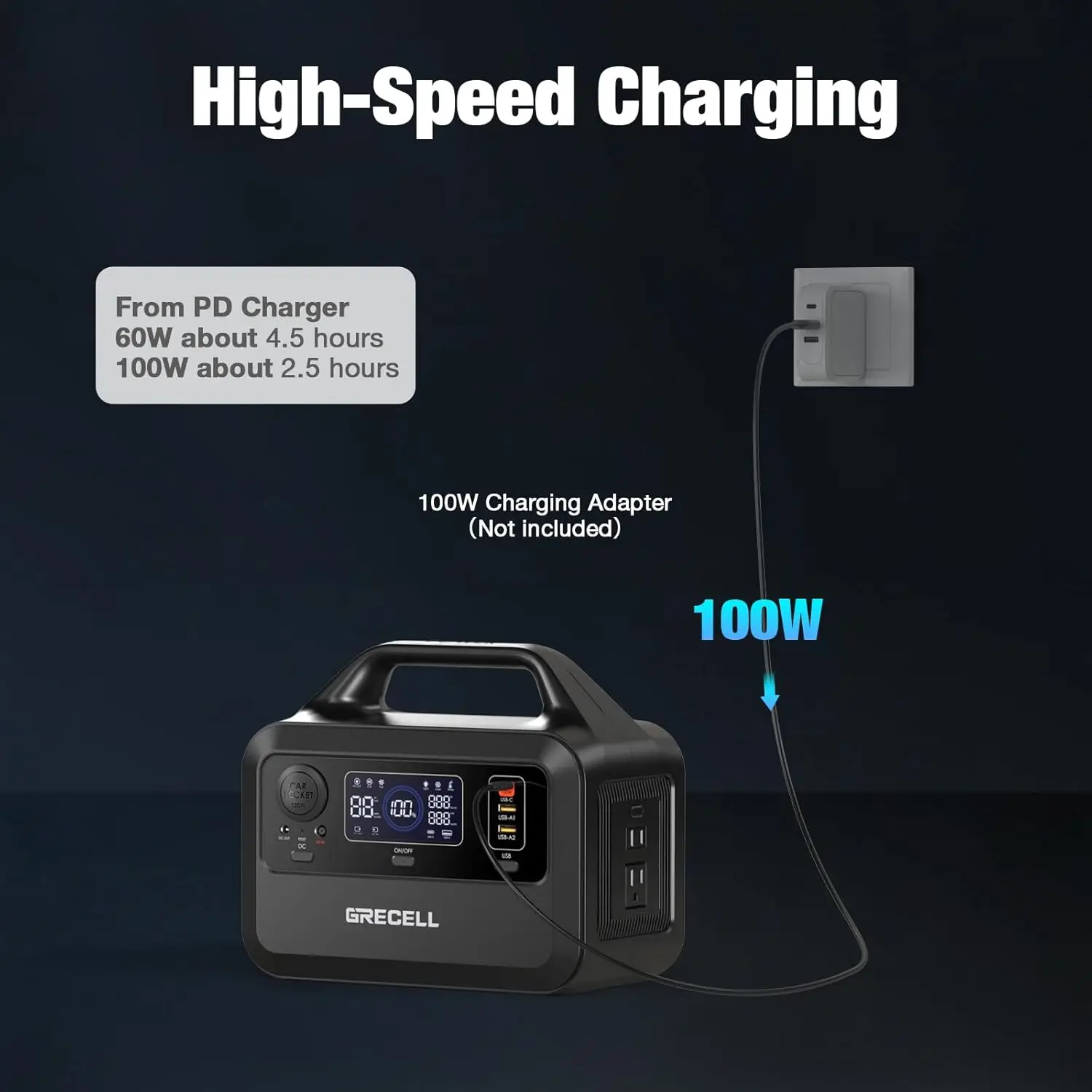 Power Station | 300W Output & 230Wh LiFePO4 Battery | Fast Solar Charging for Camping & Home Backup - Thumbnail 6