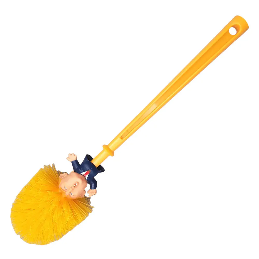 Donald Duck novelty toilet brush and holder set for bathroom cleaning, a humorous household accessory and gift idea.